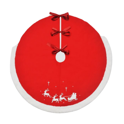 away we go christmas tree skirt