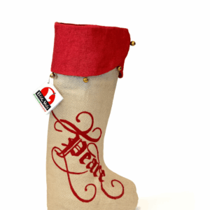 "Peace" On Earth Standing Stocking